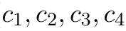 c1, c2, c3, c4