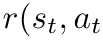 r(st, at